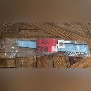 Voyager Reflective Dog Leash with Neoprene Handle, 6ft long , 1” width, Blue